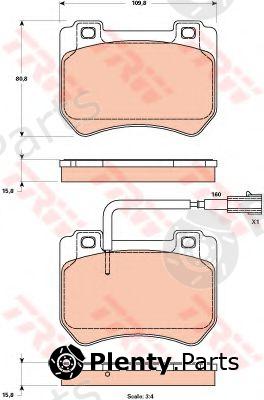  TRW part GDB1904 Brake Pad Set, disc brake