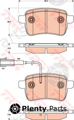  TRW part GDB1905 Brake Pad Set, disc brake