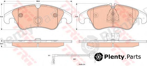  TRW part GDB1908 Brake Pad Set, disc brake