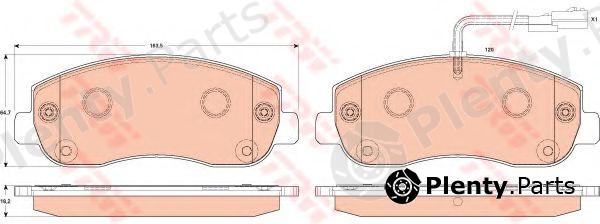  TRW part GDB1910 Brake Pad Set, disc brake