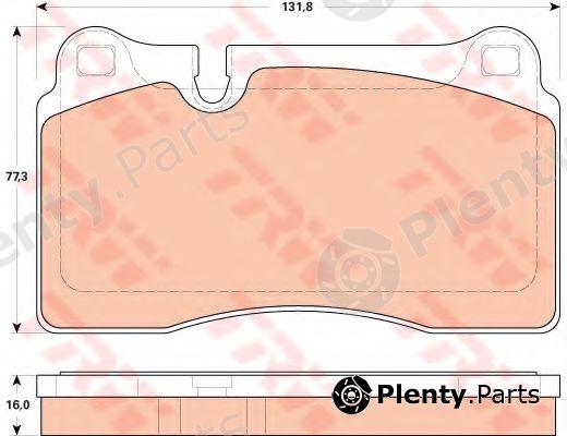 TRW part GDB1912 Brake Pad Set, disc brake