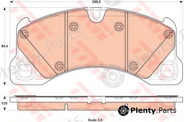  TRW part GDB1914 Brake Pad Set, disc brake
