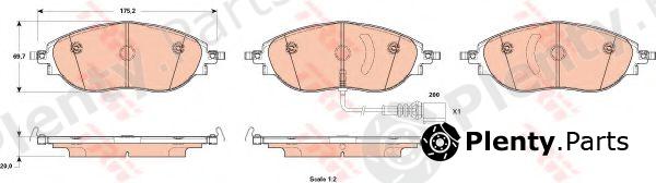  TRW part GDB1918 Brake Pad Set, disc brake