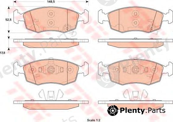  TRW part GDB1921 Brake Pad Set, disc brake