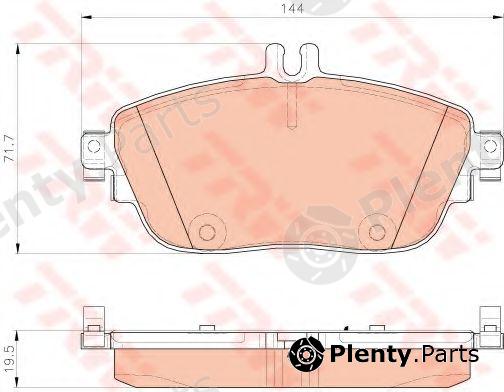  TRW part GDB1932 Brake Pad Set, disc brake