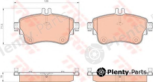  TRW part GDB1933 Brake Pad Set, disc brake