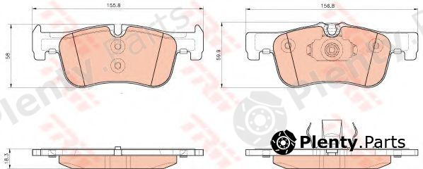  TRW part GDB1935 Brake Pad Set, disc brake