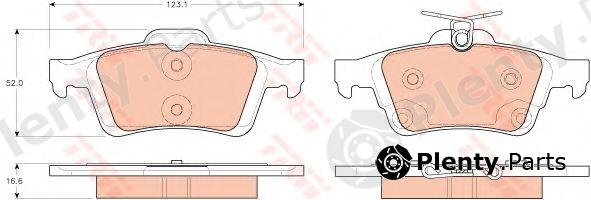  TRW part GDB1938 Brake Pad Set, disc brake