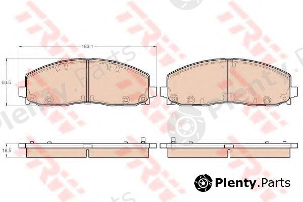  TRW part GDB1944 Brake Pad Set, disc brake