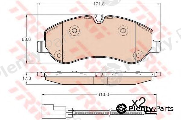  TRW part GDB1967 Brake Pad Set, disc brake