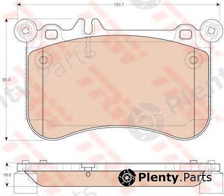 TRW part GDB1972 Brake Pad Set, disc brake
