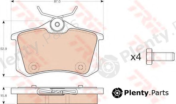  TRW part GDB1973 Brake Pad Set, disc brake