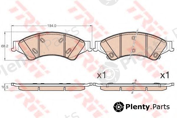  TRW part GDB2005 Brake Pad Set, disc brake