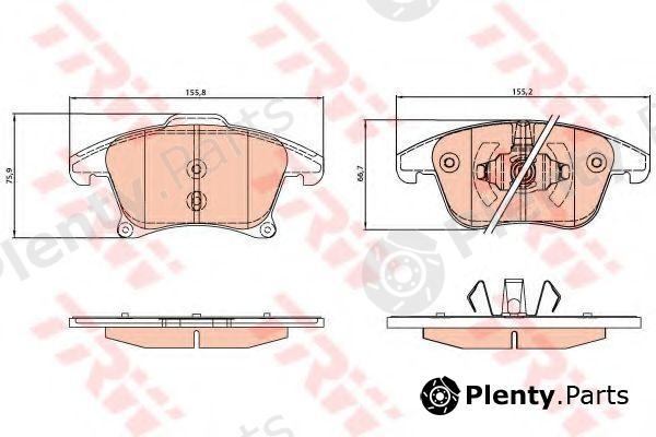  TRW part GDB2075 Brake Pad Set, disc brake