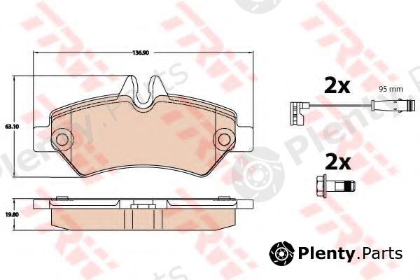  TRW part GDB2076 Brake Pad Set, disc brake