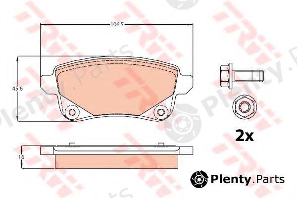  TRW part GDB2082 Brake Pad Set, disc brake