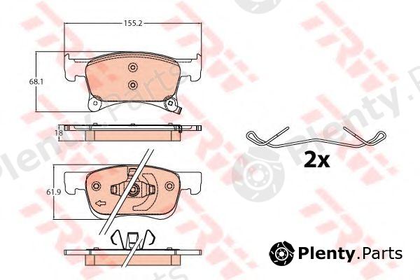  TRW part GDB2091 Brake Pad Set, disc brake