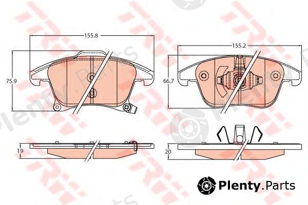  TRW part GDB2092 Brake Pad Set, disc brake