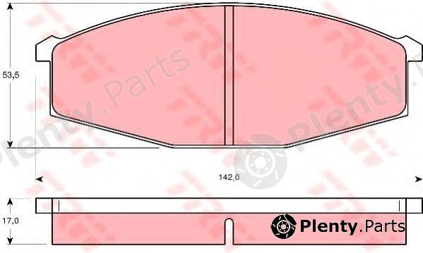  TRW part GDB251 Brake Pad Set, disc brake