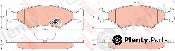  TRW part GDB255 Brake Pad Set, disc brake
