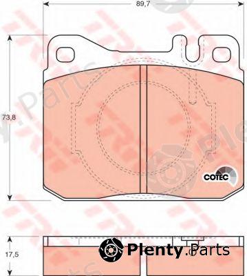  TRW part GDB264 Brake Pad Set, disc brake