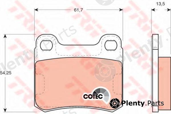  TRW part GDB294 Brake Pad Set, disc brake
