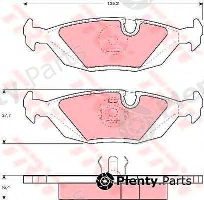  TRW part GDB299 Brake Pad Set, disc brake