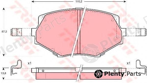  TRW part GDB3103 Brake Pad Set, disc brake