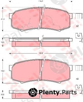  TRW part GDB3110 Brake Pad Set, disc brake