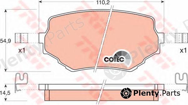  TRW part GDB3132 Brake Pad Set, disc brake
