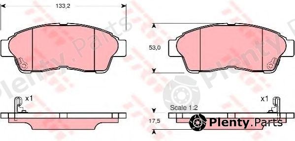  TRW part GDB3147 Brake Pad Set, disc brake