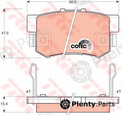  TRW part GDB3154 Brake Pad Set, disc brake