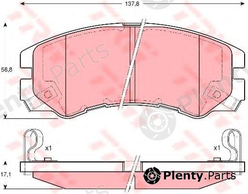  TRW part GDB3162 Brake Pad Set, disc brake