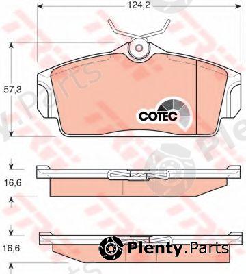  TRW part GDB3168 Brake Pad Set, disc brake