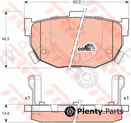  TRW part GDB3170 Brake Pad Set, disc brake