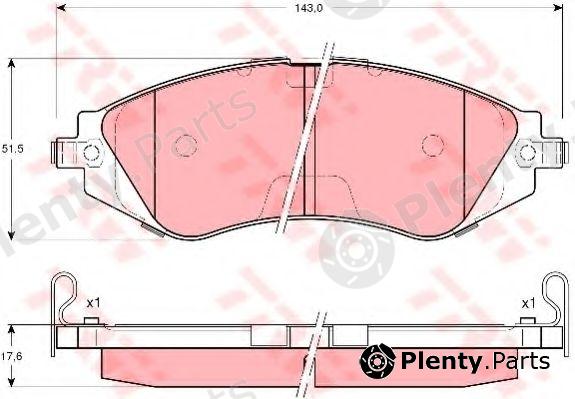  TRW part GDB3171 Brake Pad Set, disc brake
