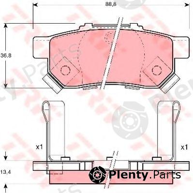  TRW part GDB3174 Brake Pad Set, disc brake