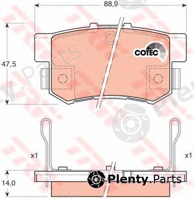  TRW part GDB3175 Brake Pad Set, disc brake