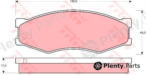  TRW part GDB318 Brake Pad Set, disc brake