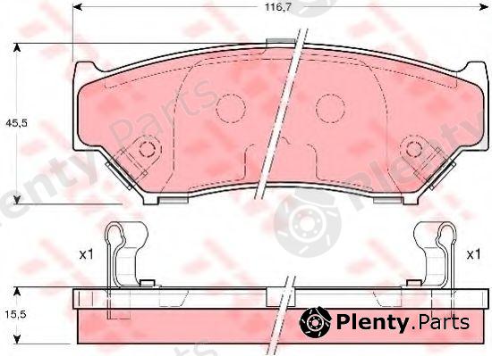  TRW part GDB3182 Brake Pad Set, disc brake