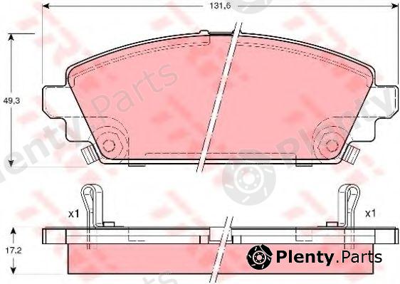  TRW part GDB3189 Brake Pad Set, disc brake