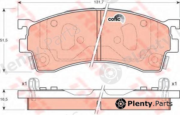  TRW part GDB3192 Brake Pad Set, disc brake