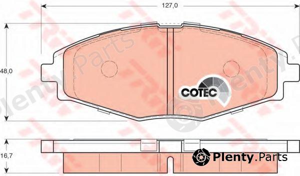  TRW part GDB3195 Brake Pad Set, disc brake