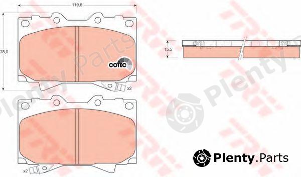  TRW part GDB3197 Brake Pad Set, disc brake