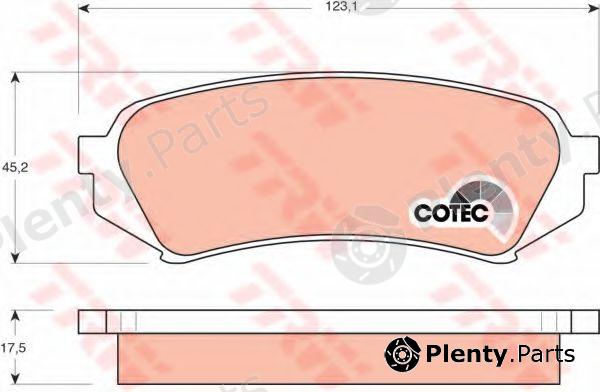  TRW part GDB3198 Brake Pad Set, disc brake