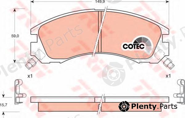  TRW part GDB3200 Brake Pad Set, disc brake