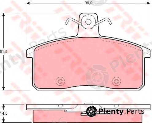  TRW part GDB3202 Brake Pad Set, disc brake