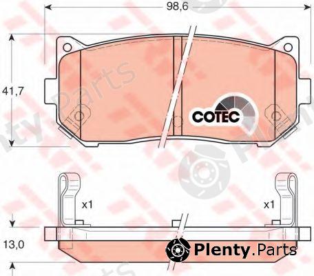  TRW part GDB3203 Brake Pad Set, disc brake