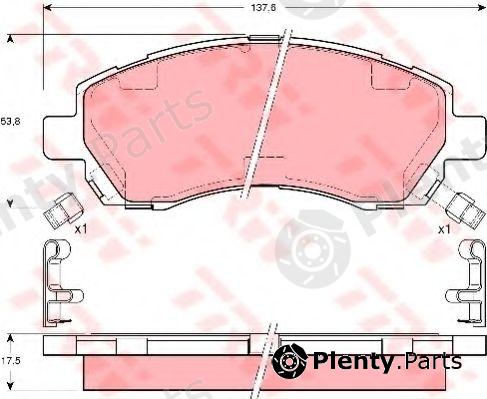  TRW part GDB3205 Brake Pad Set, disc brake