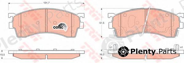  TRW part GDB3209 Brake Pad Set, disc brake